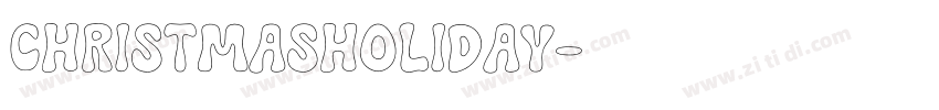 ChristmasHoliday字体转换