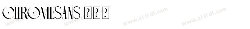 ChromeSans字体转换