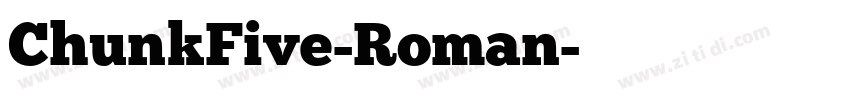 ChunkFive-Roman字体转换