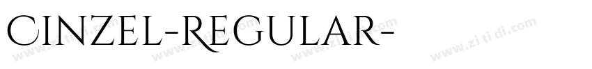 Cinzel-Regular字体转换