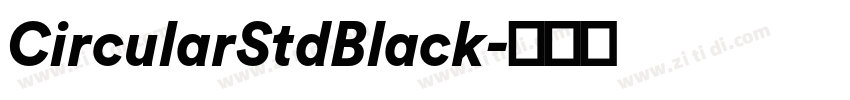 CircularStdBlack字体转换