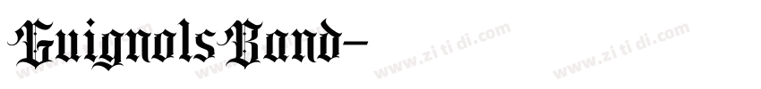 GuignolsBand字体转换