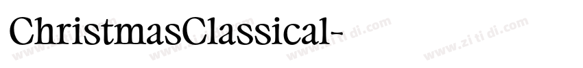 ChristmasClassical字体转换
