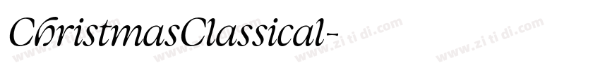 ChristmasClassical字体转换