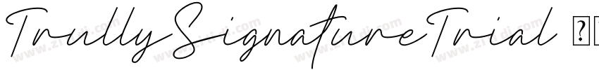 TrullySignatureTrial字体转换