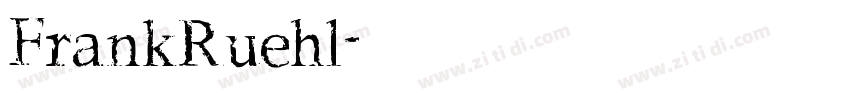 FrankRuehl字体转换