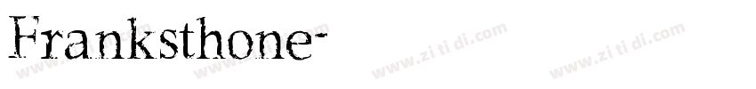Franksthone字体转换