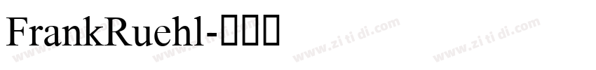 FrankRuehl字体转换