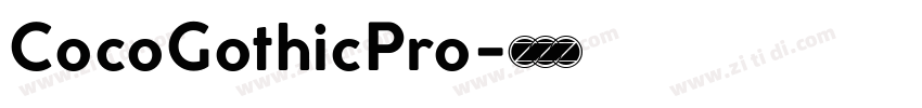CocoGothicPro字体转换