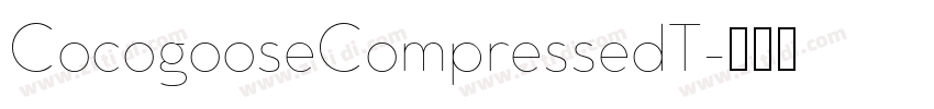 CocogooseCompressedT字体转换