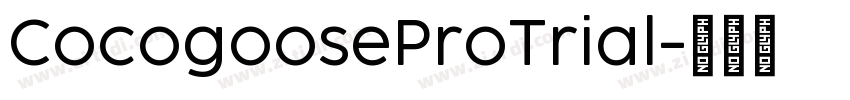 CocogooseProTrial字体转换