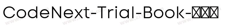 CodeNext-Trial-Book字体转换