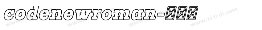 codenewroman字体转换