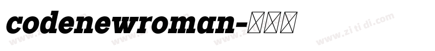 codenewroman字体转换