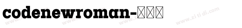 codenewroman字体转换