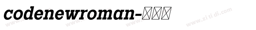 codenewroman字体转换
