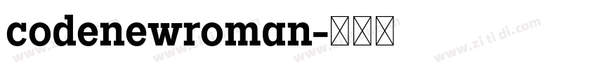 codenewroman字体转换