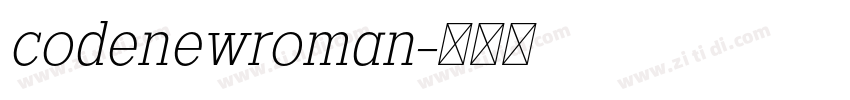 codenewroman字体转换