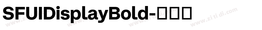SFUIDisplayBold字体转换