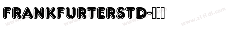 FrankfurterStd字体转换