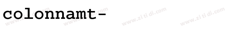 colonnamt字体转换