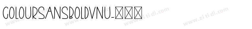 ColourSansBoldVNU字体转换