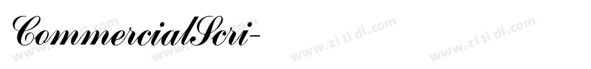 CommercialScri字体转换