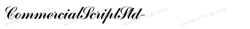 CommercialScriptStd字体转换