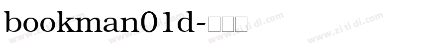 bookman01d字体转换