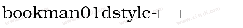 bookman01dstyle字体转换
