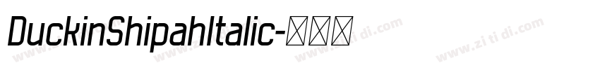 DuckinShipahItalic字体转换
