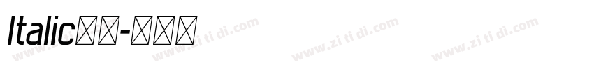 Italic字體字体转换