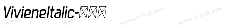 VivieneItalic字体转换