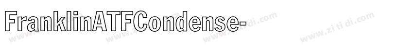 FranklinATFCondense字体转换