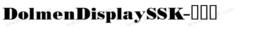 DolmenDisplaySSK字体转换