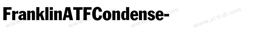 FranklinATFCondense字体转换