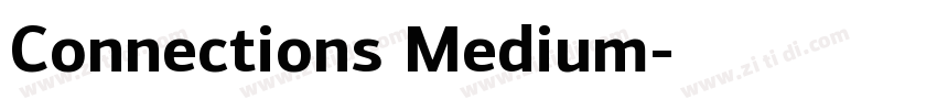 Connections_Medium字体转换