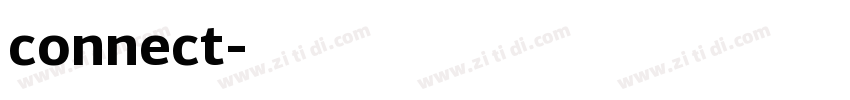 connect字体转换