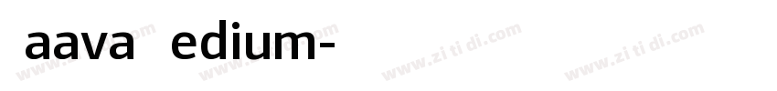 Naava_Medium字体转换