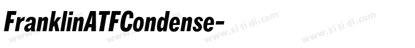 FranklinATFCondense字体转换
