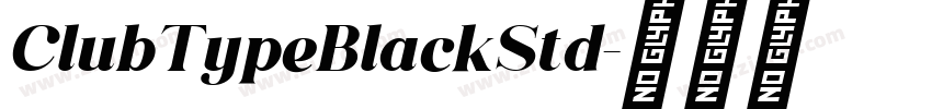 ClubTypeBlackStd字体转换