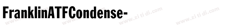 FranklinATFCondense字体转换
