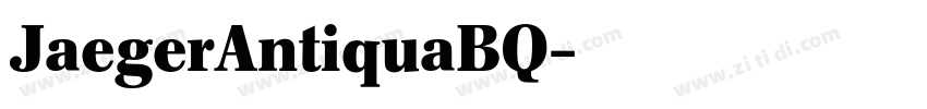 JaegerAntiquaBQ字体转换