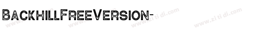 BackhillFreeVersion字体转换