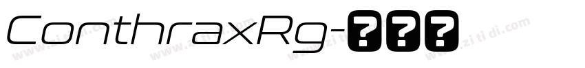 ConthraxRg字体转换