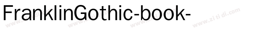FranklinGothic-book字体转换