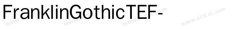 FranklinGothicTEF字体转换