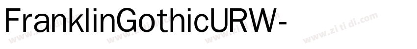 FranklinGothicURW字体转换 FranklinGothicURW字体转换
