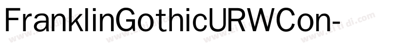 FranklinGothicURWCon字体转换