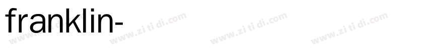 franklin字体转换